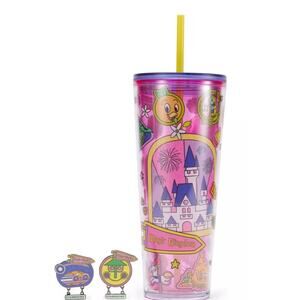 🎉Starbucks Disney's Magic Kingdom Tumbler Cup Straw Pin Pack Authentic New